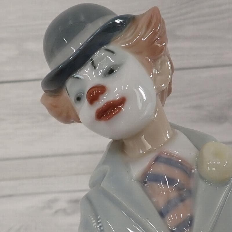 RU-6181リヤドロフィギュリン　ピエロ　2体 サックス　バイオリン音楽隊