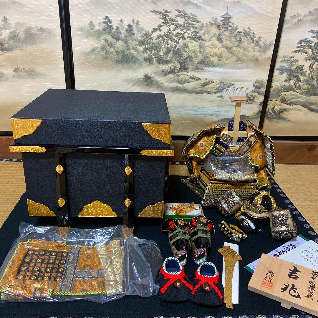 五月人形　鎧兜　こどもの日　端午の節句　吉兆　忠保作　10号