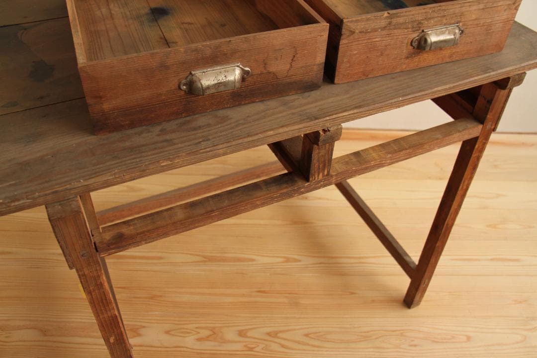 テーブル　作業台　アンティーク　古家具　店舗什器