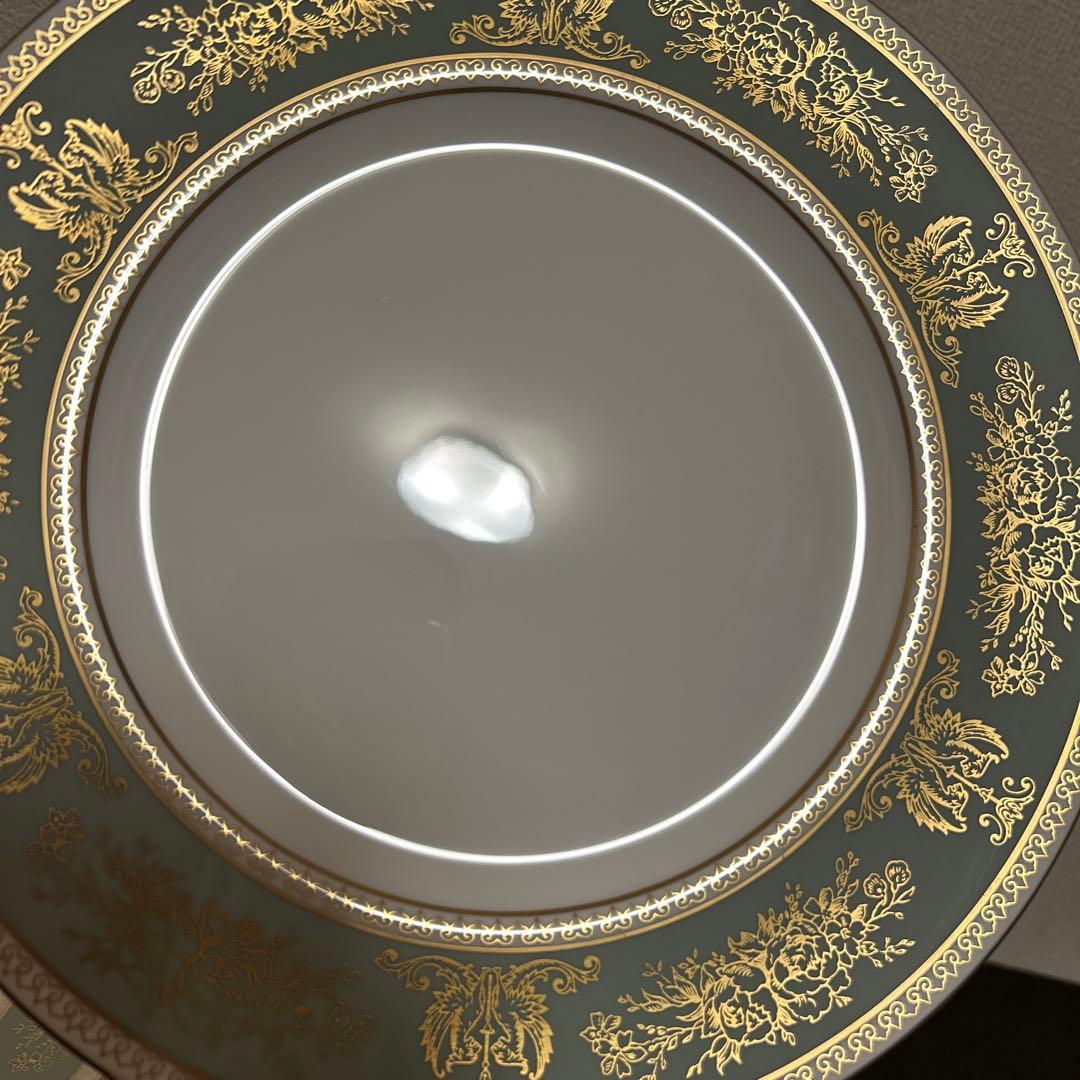 ウェッジウッド　コロンビア　セージグリーン　ディナープレート　27.5cm