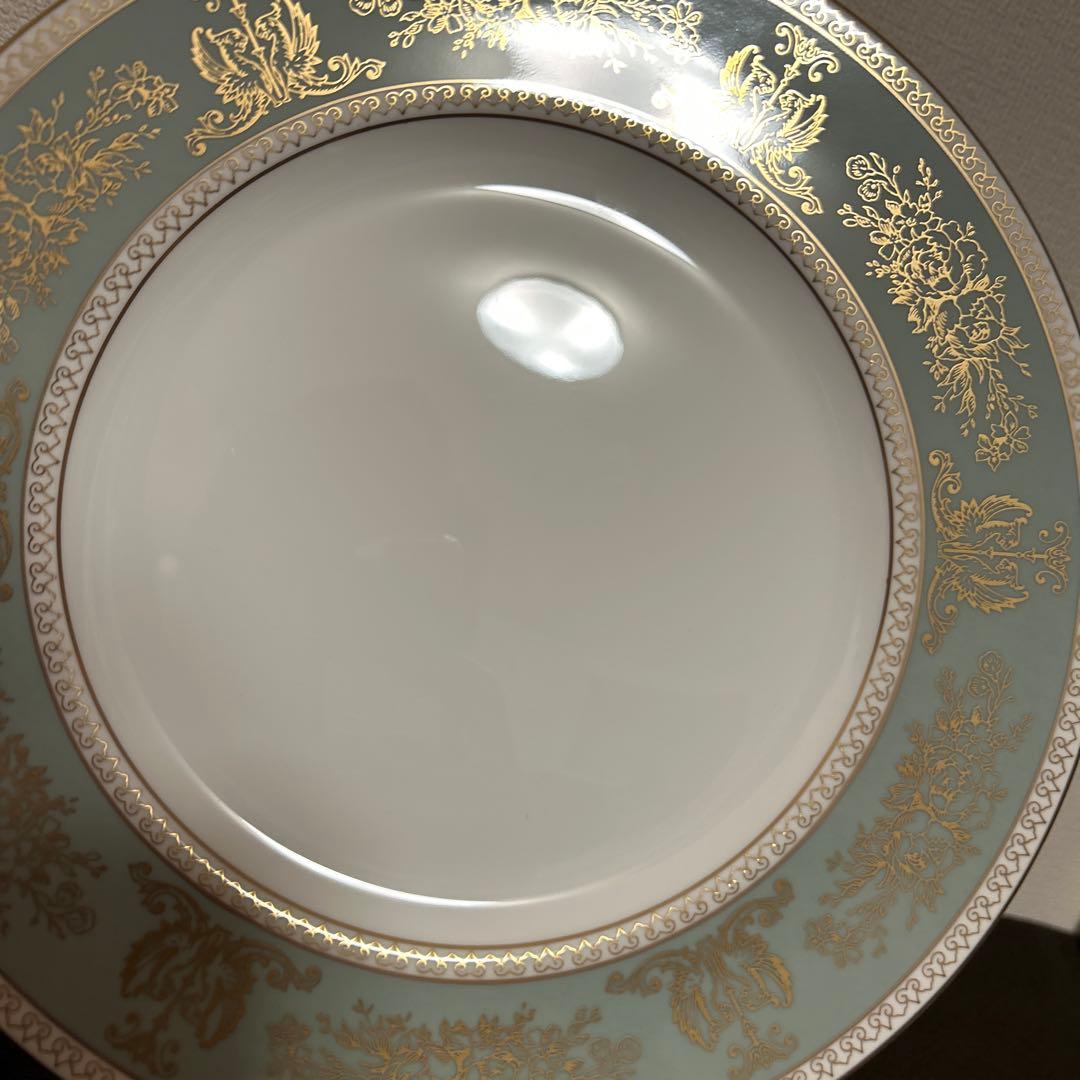 ウェッジウッド　コロンビア　セージグリーン　ディナープレート　27.5cm