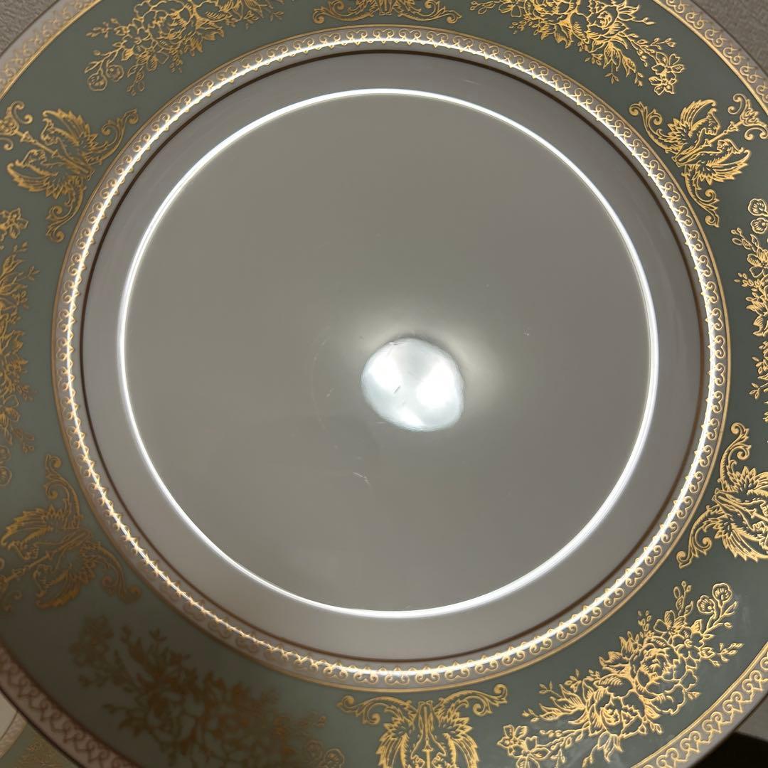 ウェッジウッド　コロンビア　セージグリーン　ディナープレート　27.5cm