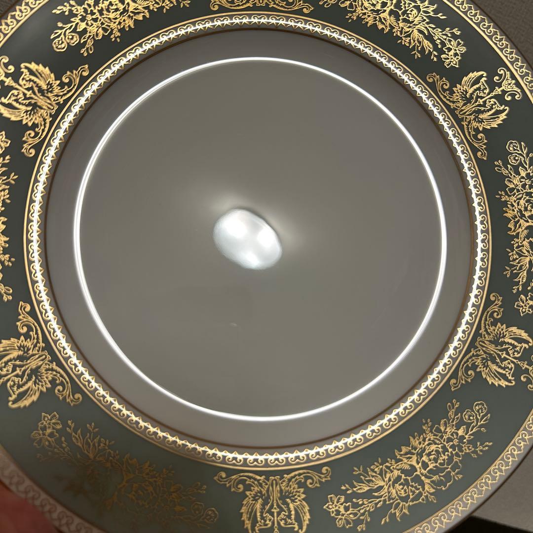 ウェッジウッド　コロンビア　セージグリーン　ディナープレート　27.5cm