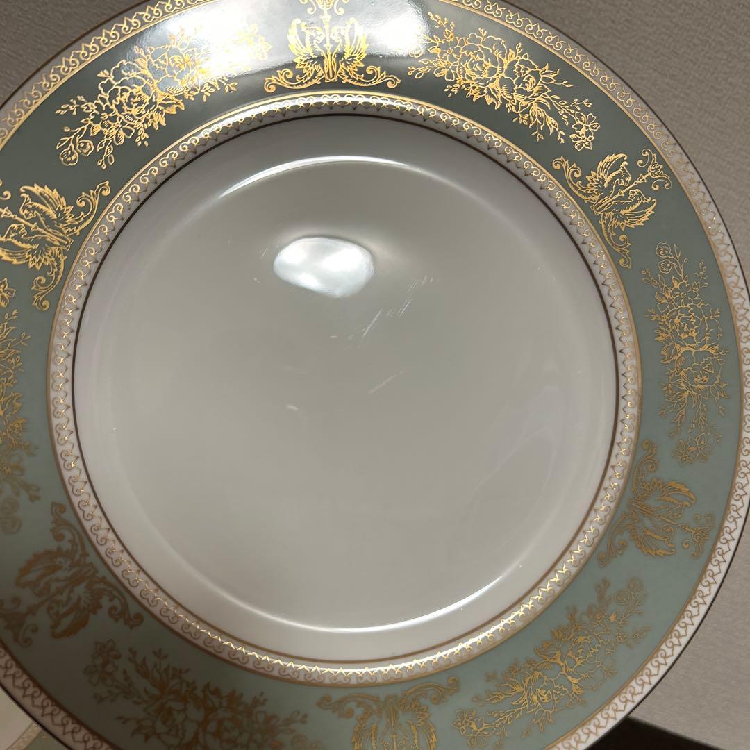 ウェッジウッド　コロンビア　セージグリーン　ディナープレート　27.5cm