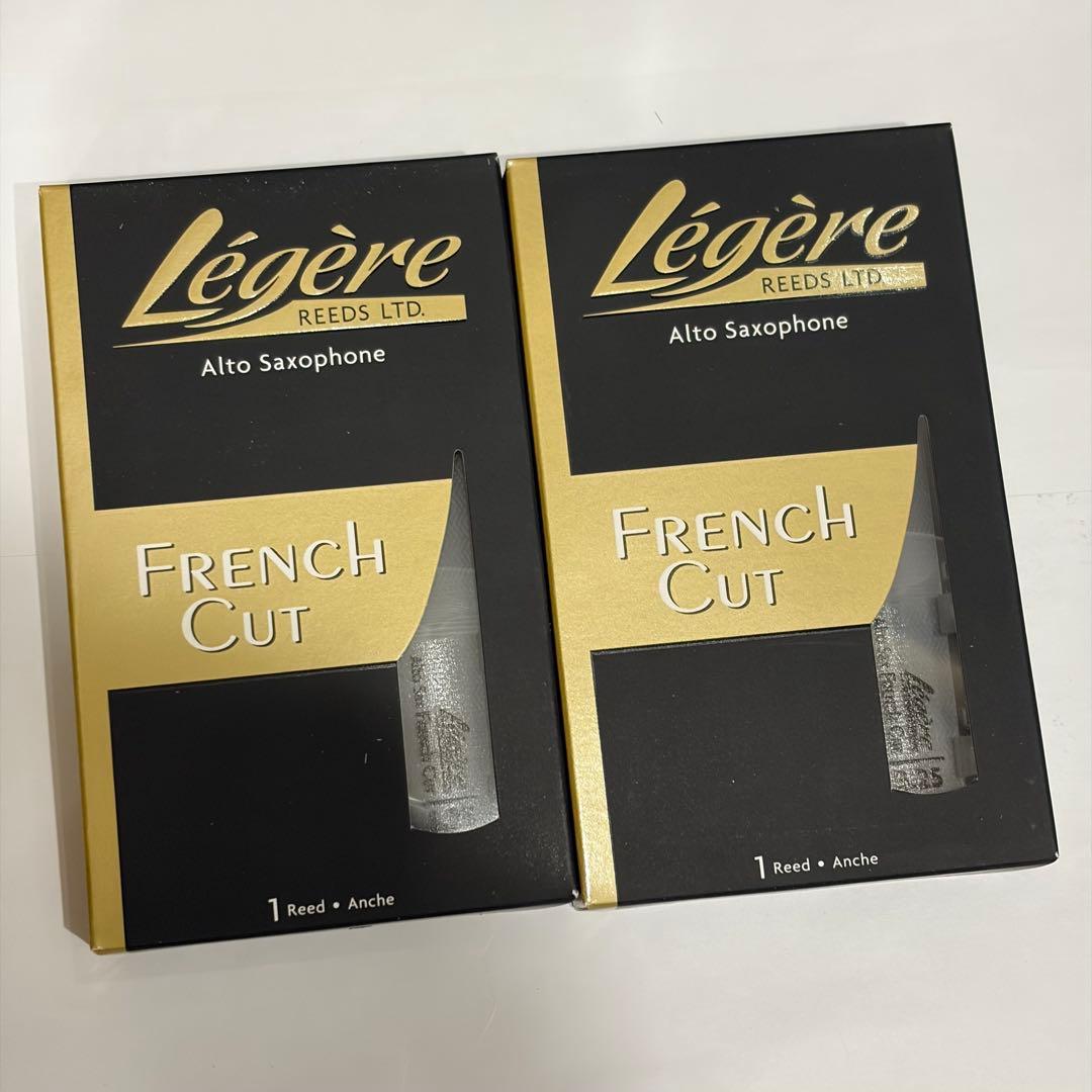 新品未使用 レジェール アルトサックス フレンチカット 3.25 2枚セット Legere（レジェール）アルトサックスリード FrenchCut（フレンチカット