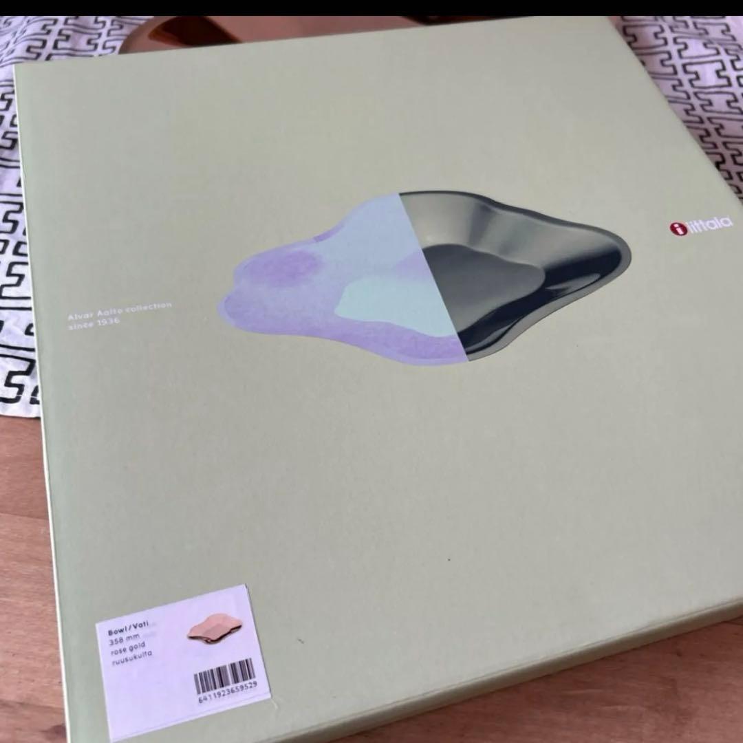 お値下げ中イッタラアアルト ステンレス ボウル プレート 35.8cm ゴールド