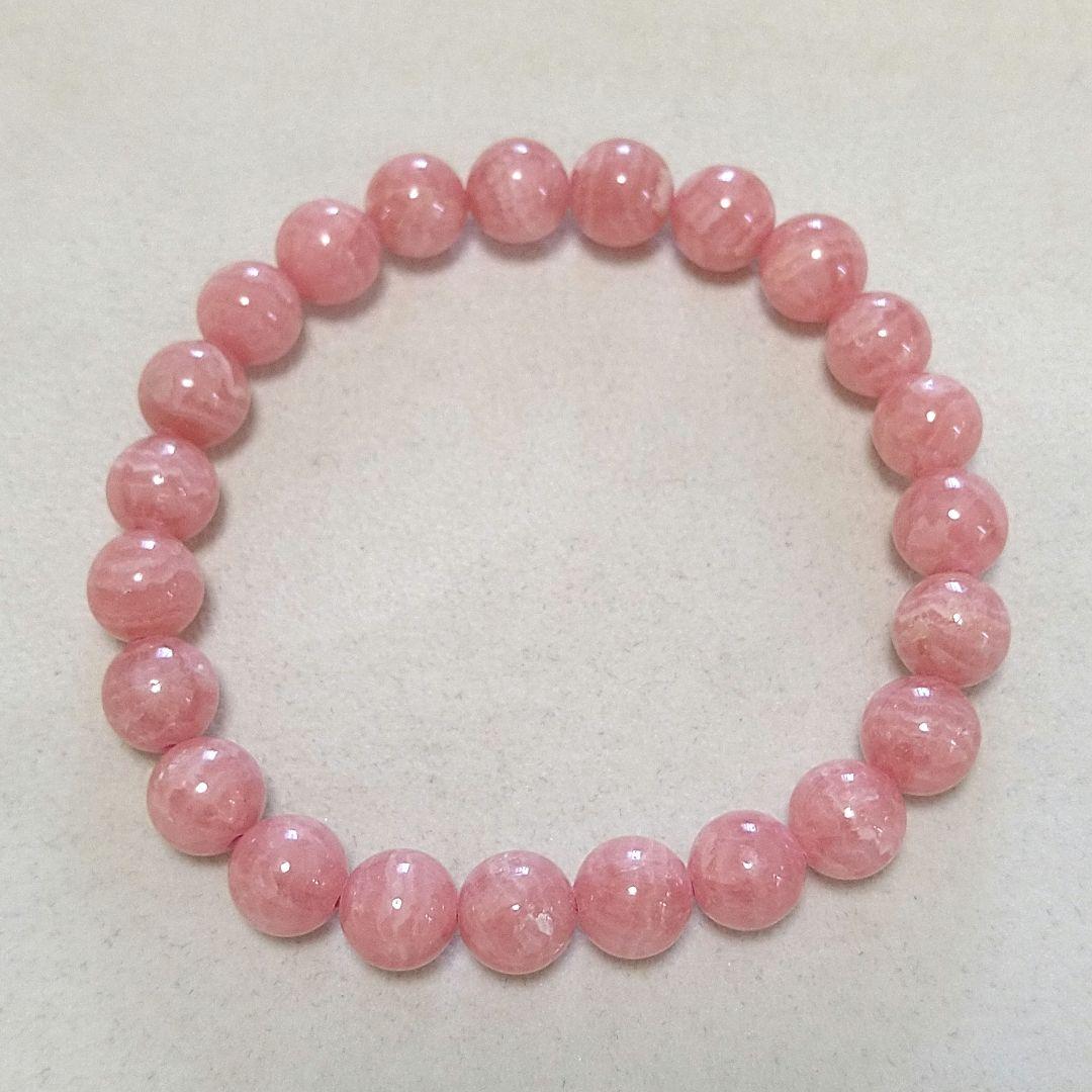 プロフ必読！∞ 恋愛運・人気・トラウマ除去♪高品質 インカローズ8mmブレス ∞