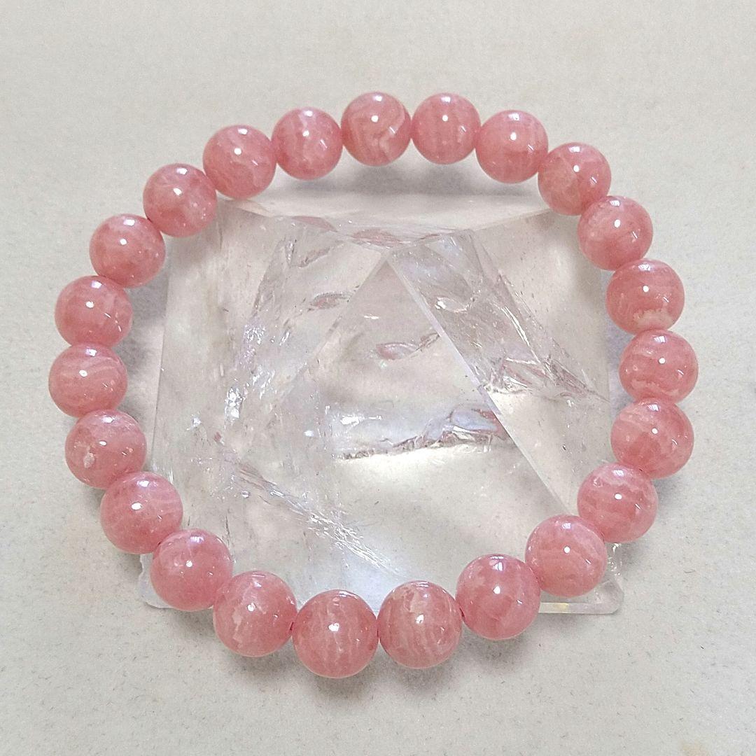 プロフ必読！∞ 恋愛運・人気・トラウマ除去♪高品質 インカローズ8mmブレス ∞