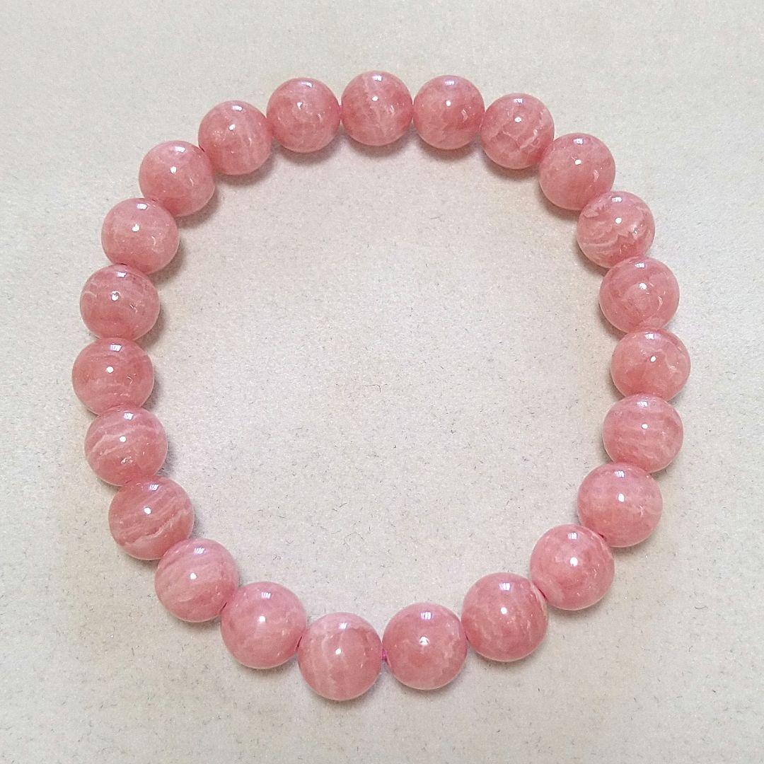 プロフ必読！∞ 恋愛運・人気・トラウマ除去♪高品質 インカローズ8mmブレス ∞