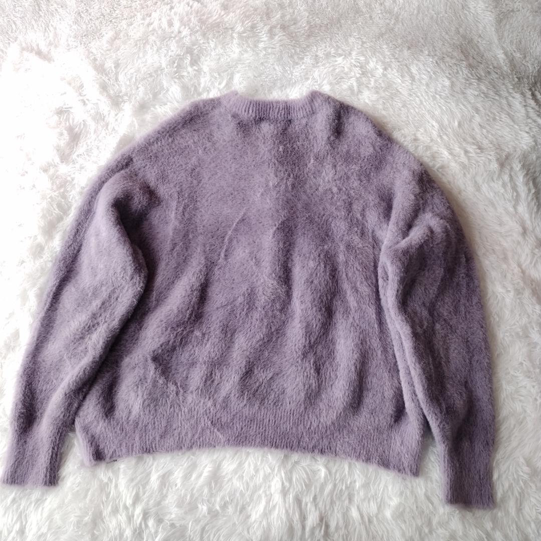 【未使用級】ずとまよ スナネコ建設 モヘアタッチニット L ラベンダー 会員限定