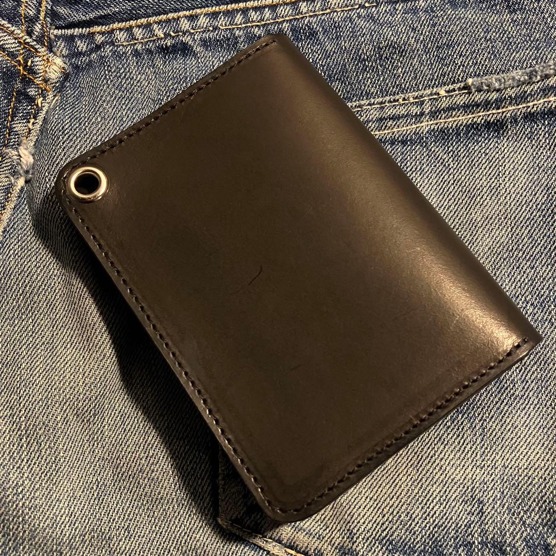 お札が折れない！ミドルトラッカーウォレット アポロコンチョ シルバー