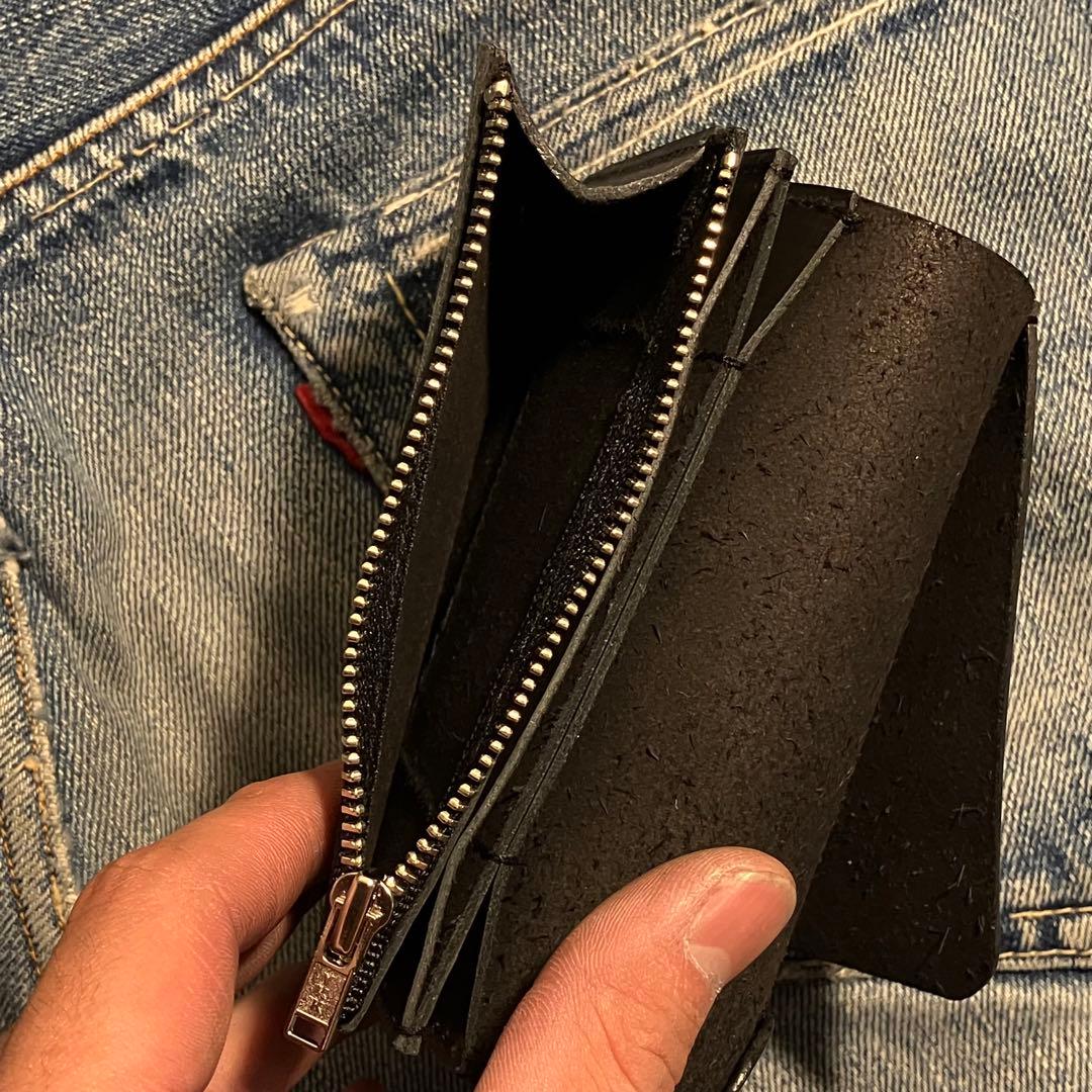 お札が折れない！ミドルトラッカーウォレット アポロコンチョ シルバー