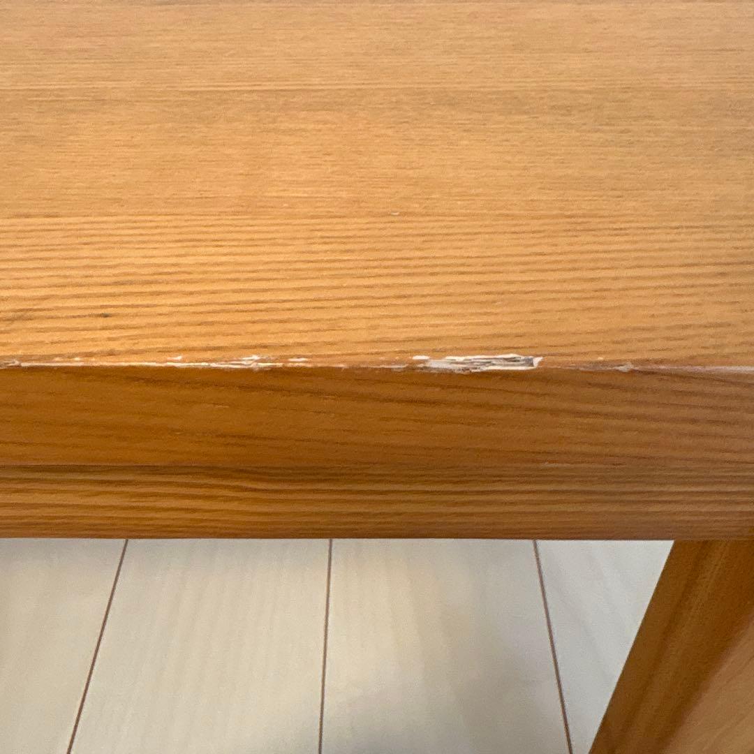 希少 無印良品 無垢材　タモ　ローテーブル　センターテーブル　北欧　120×45