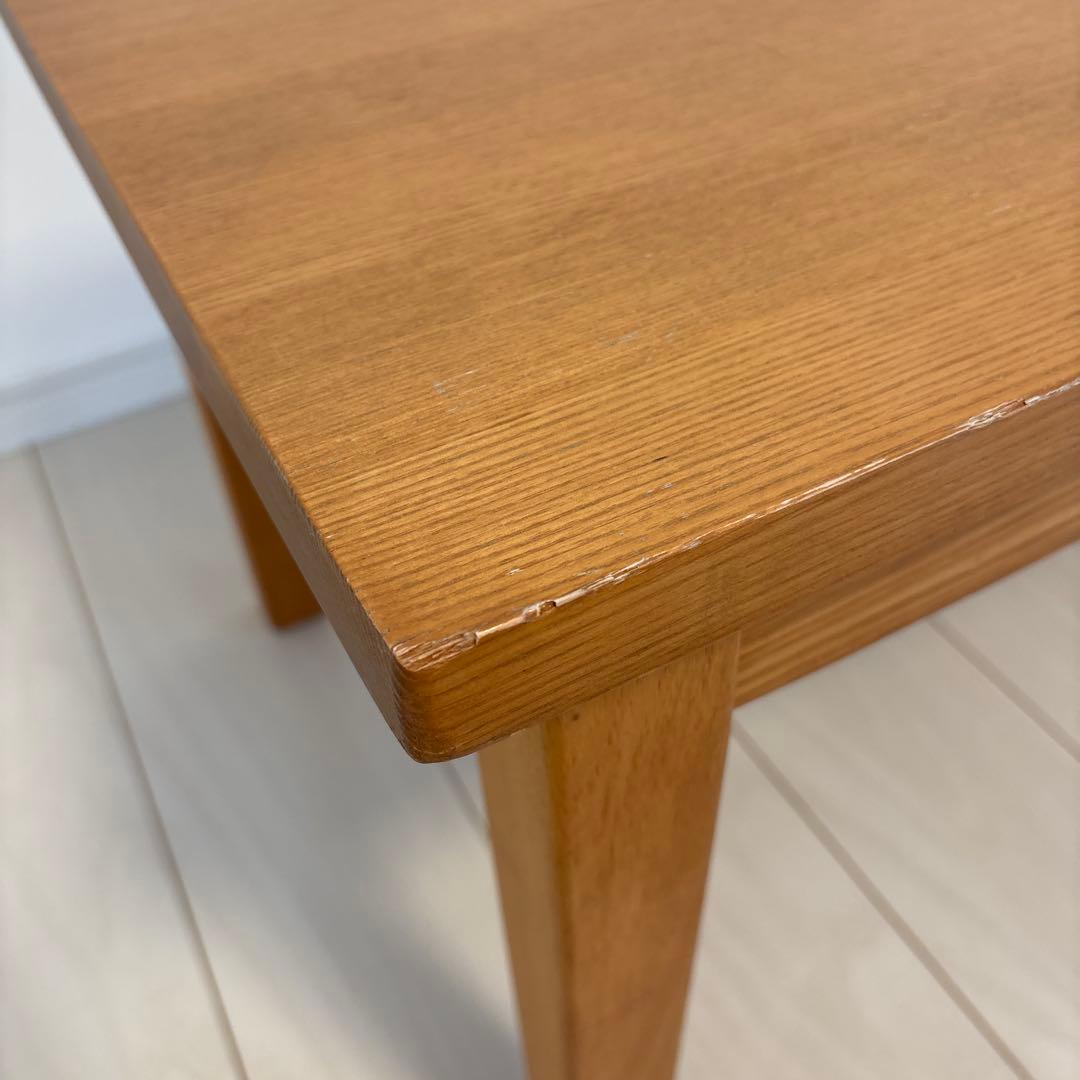 希少 無印良品 無垢材　タモ　ローテーブル　センターテーブル　北欧　120×45