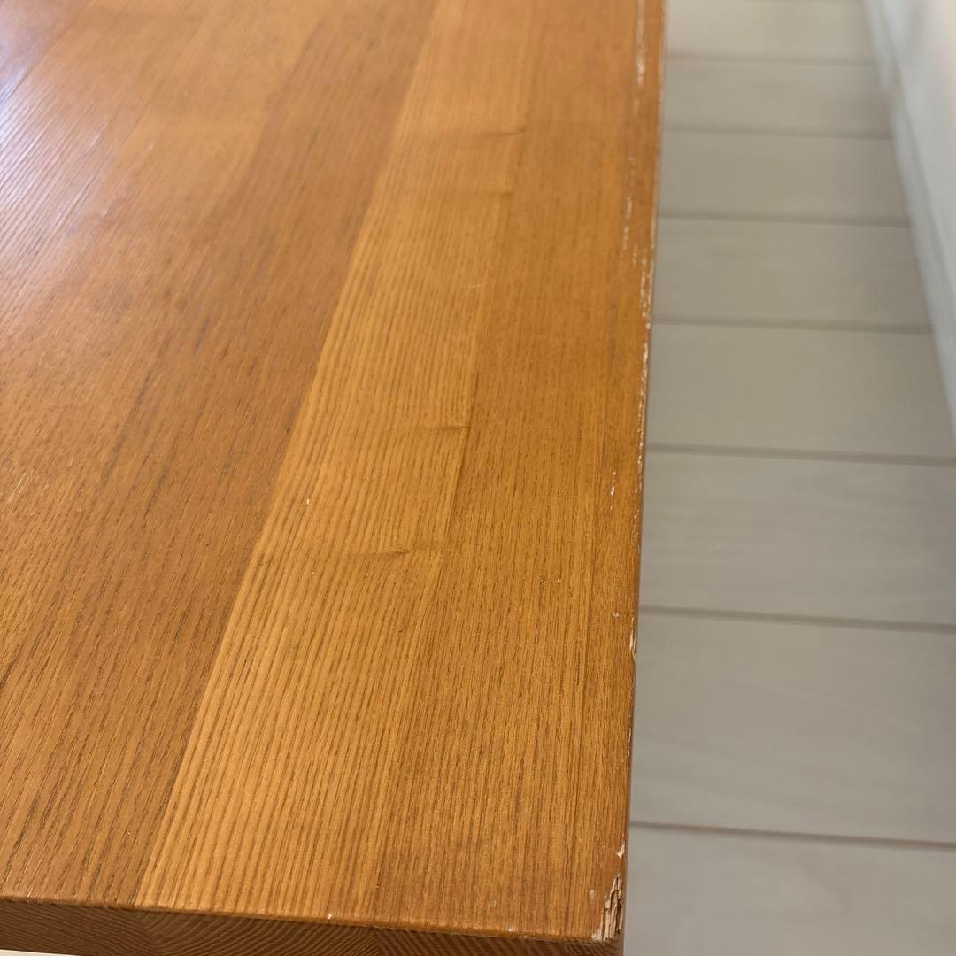 希少 無印良品 無垢材　タモ　ローテーブル　センターテーブル　北欧　120×45