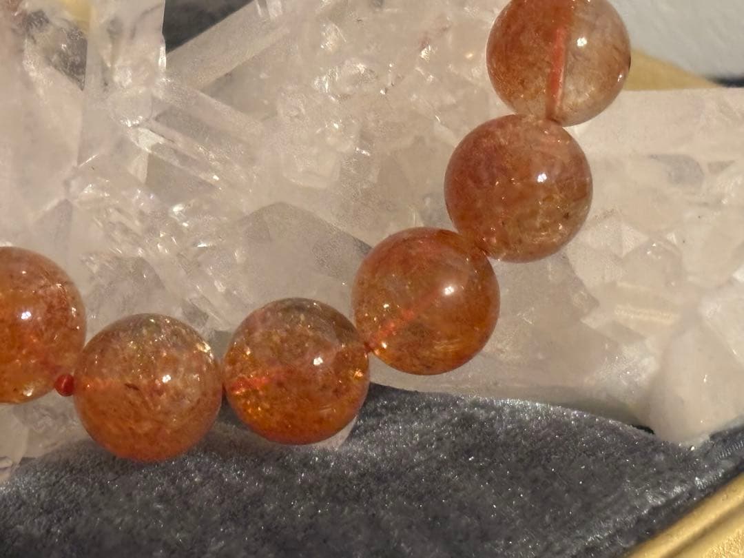 【高品質】サンストーン　13.5mm 大珠