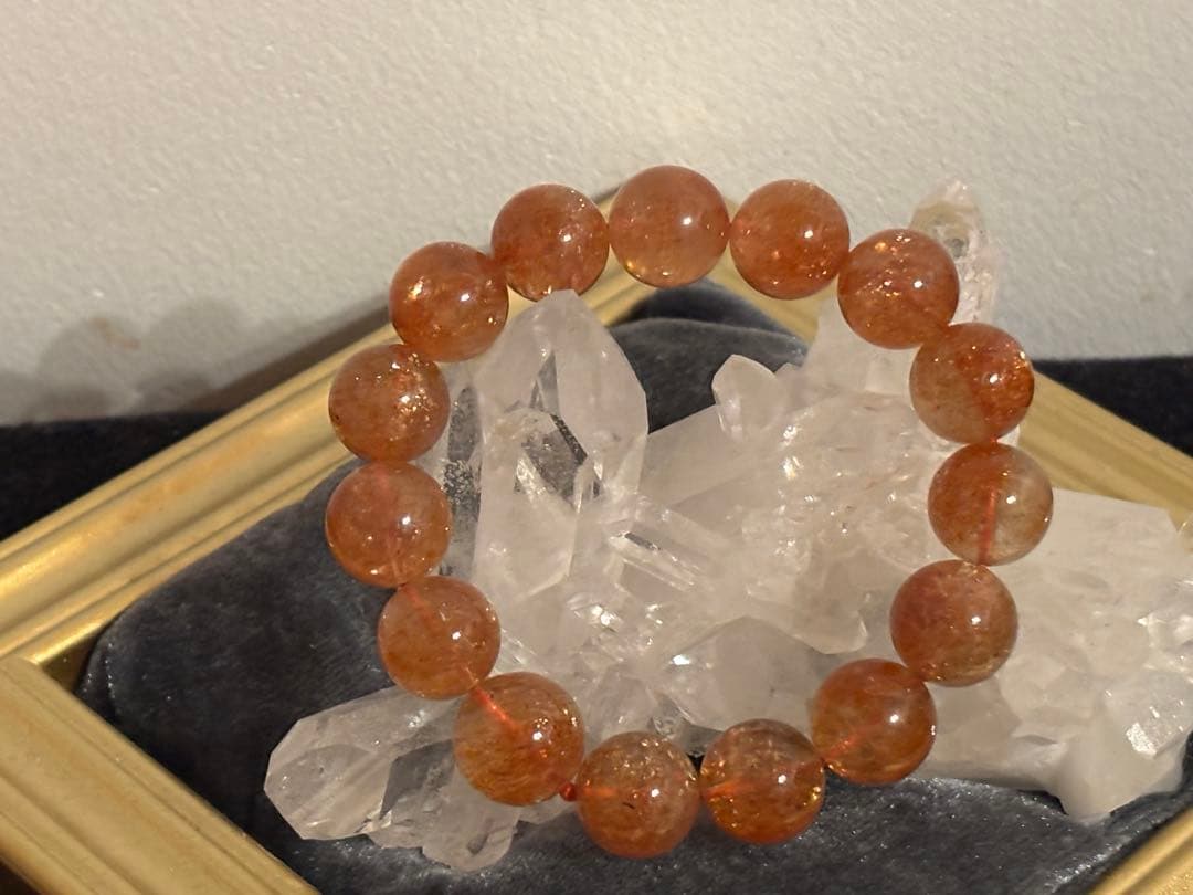 【高品質】サンストーン　13.5mm 大珠