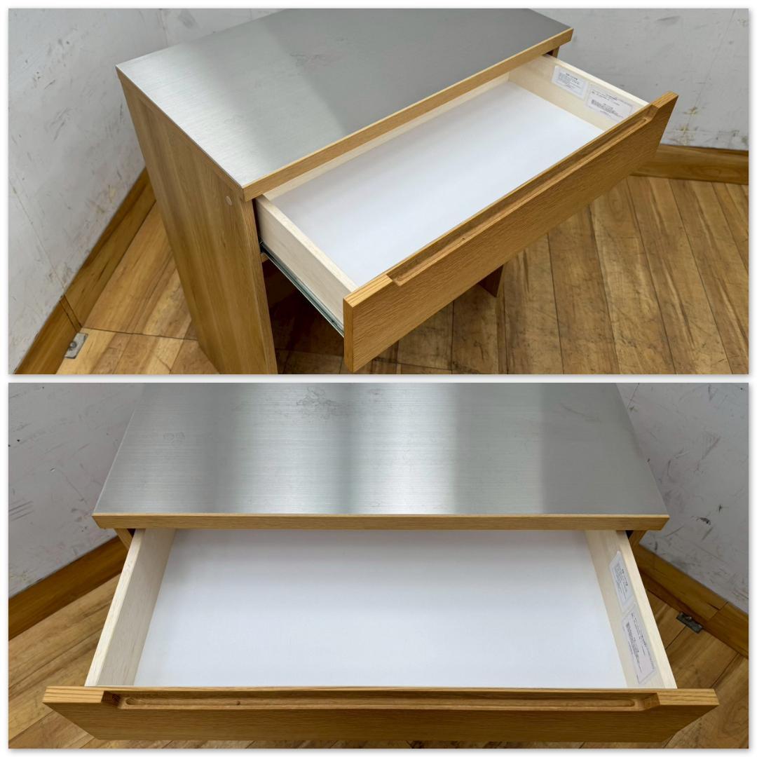 T1586☆展示品☆unico　ウニコ　LOM　ロム　レンジ台　キッチンボード