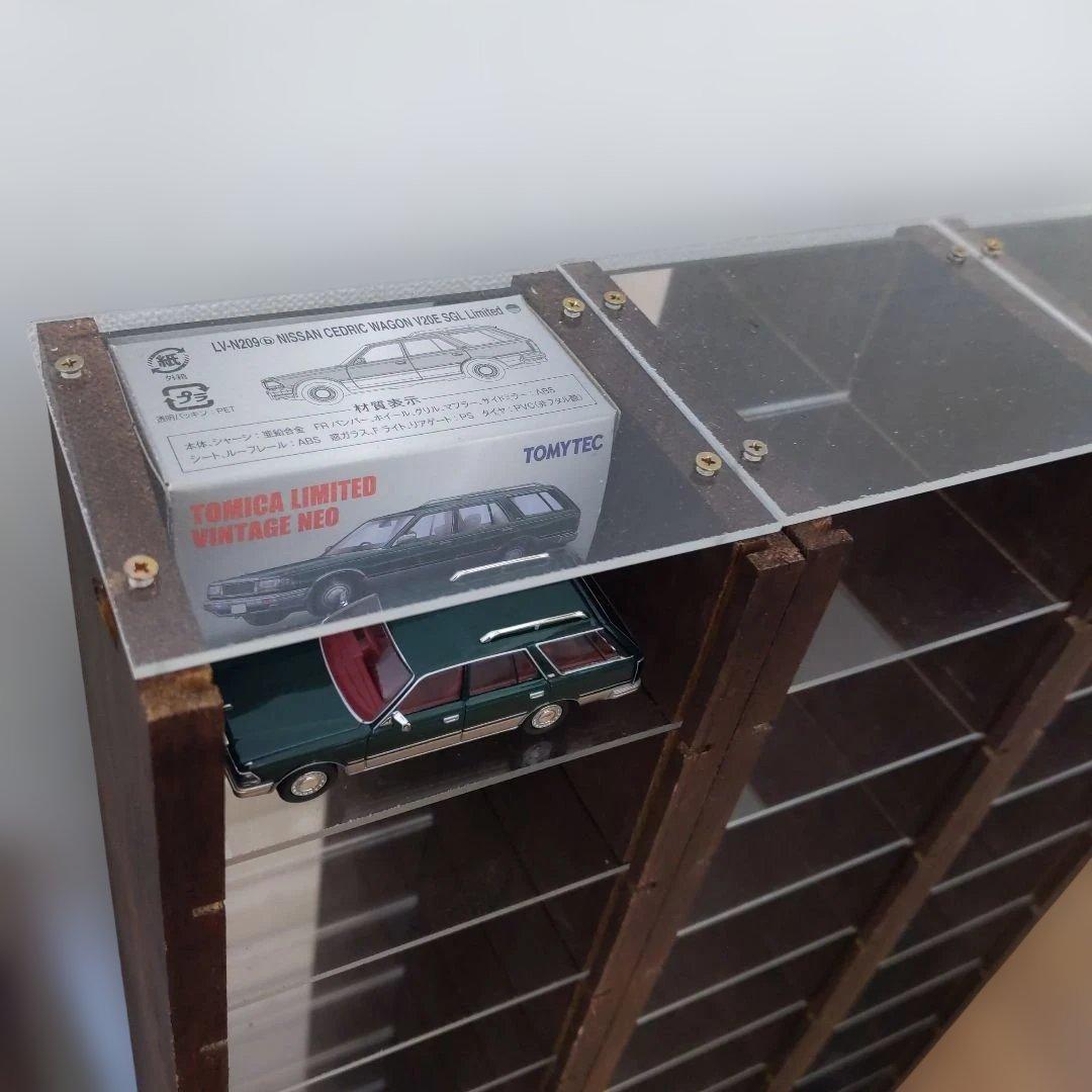 ☆鏡付き ミニカーディスプレイ ショーケース トミカ 60台 - メルカリ