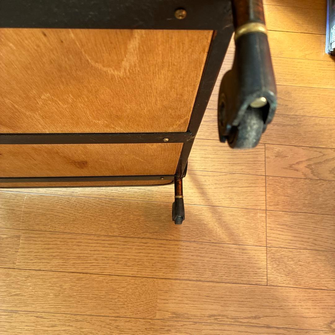 緑色大理石模様のキッチンワゴン ワゴン レトロ家具 アンティーク