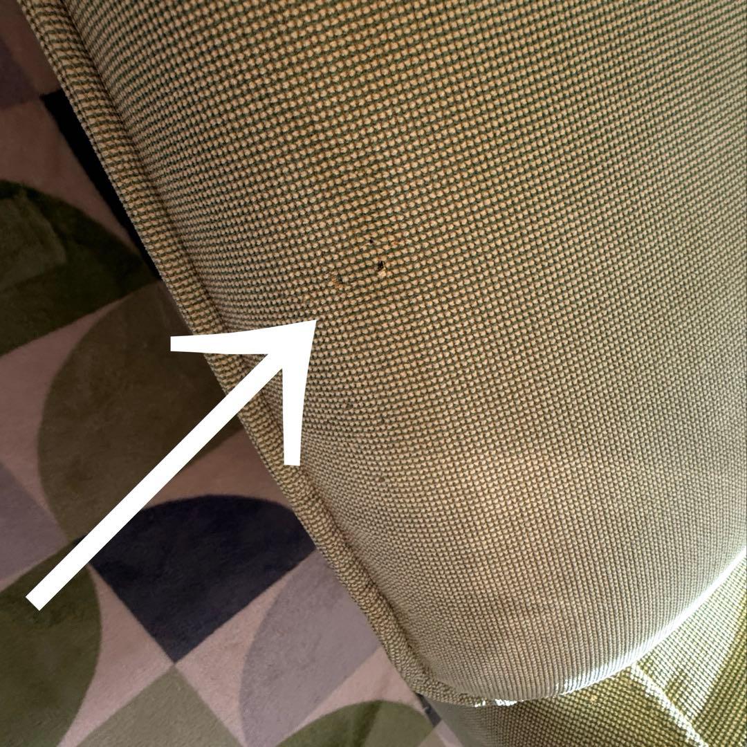 【中古品】ニトリ 2人掛けソファー グリーン