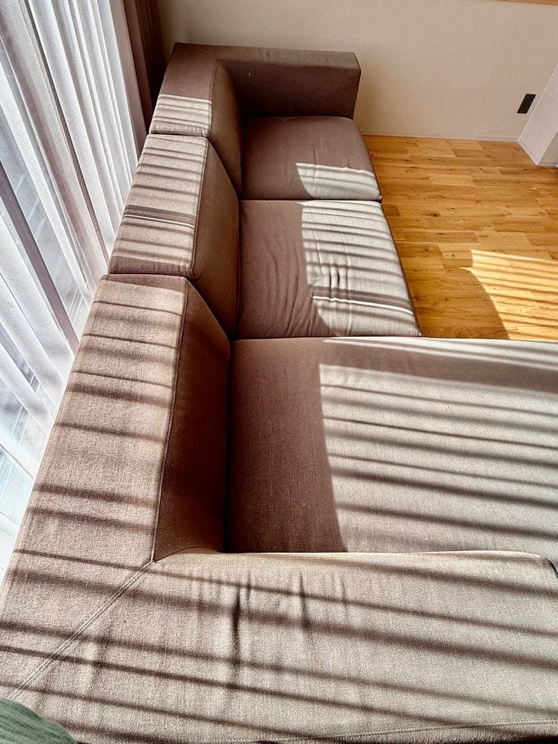 【右】eilersen(アイラーセン)コーナーソファ 3分割発送(バラ売り不可)