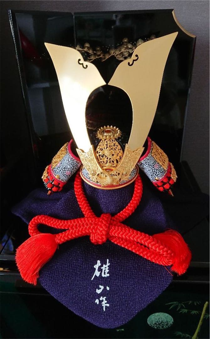 【新品同様】国宝模写　五月人形　竹雀之兜