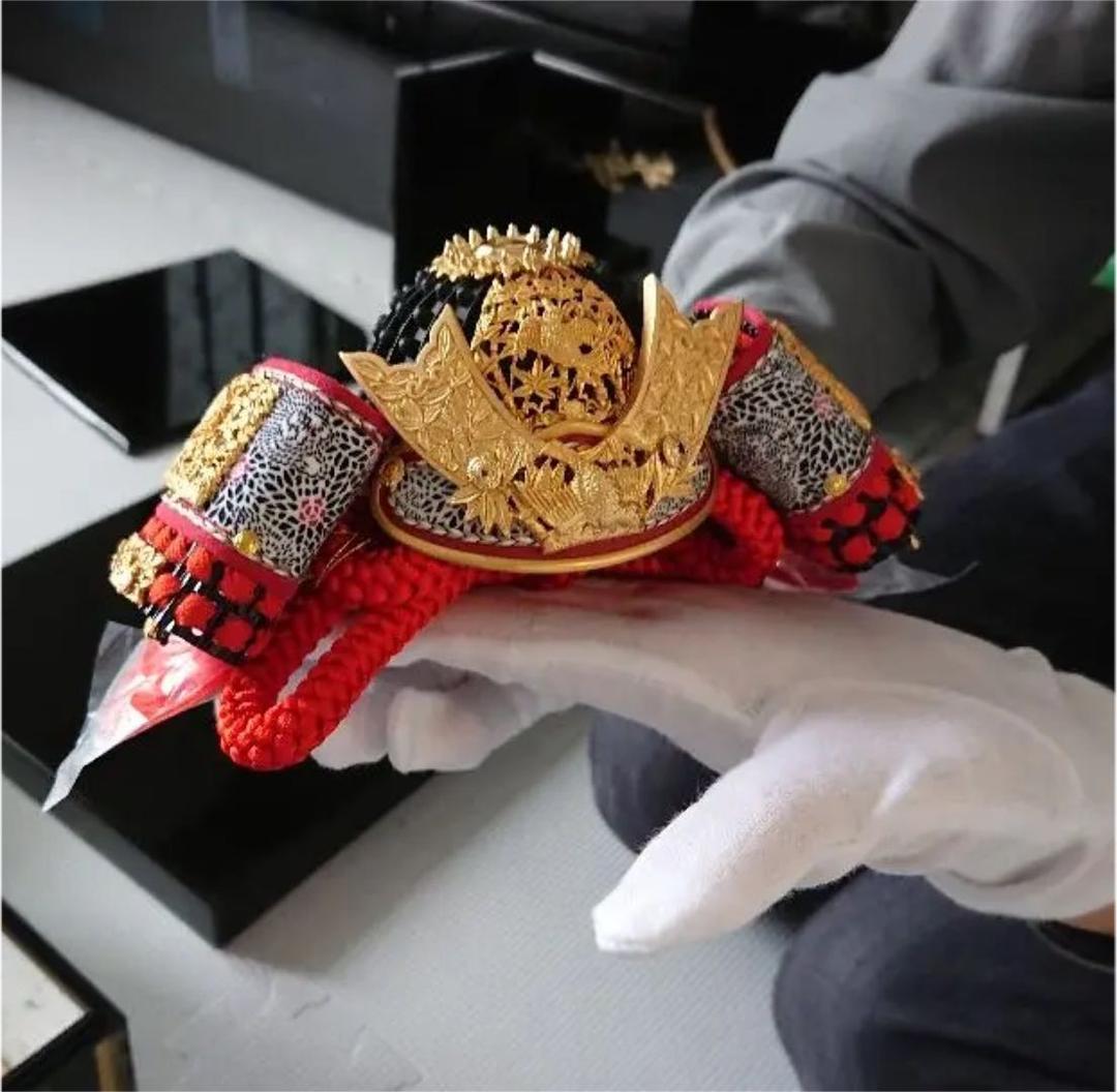 【新品同様】国宝模写　五月人形　竹雀之兜