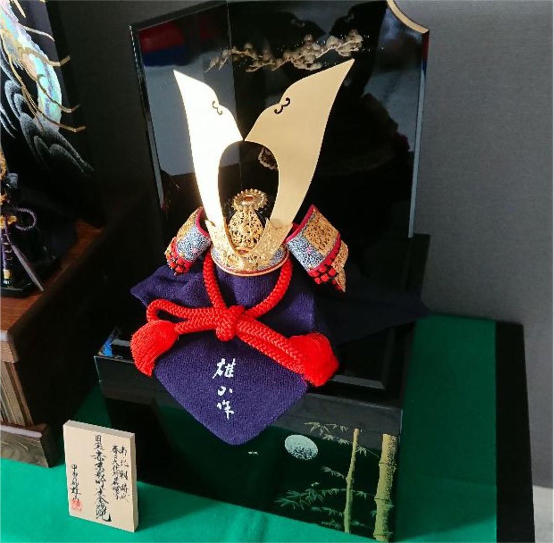 【新品同様】国宝模写　五月人形　竹雀之兜