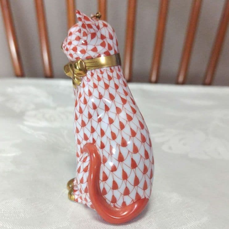 ヘレンド/HEREND、猫の陶器の置物、FIRST EDITION 初回生産