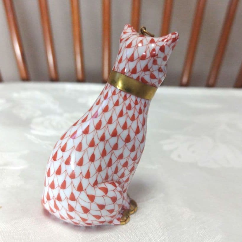 ヘレンド/HEREND、猫の陶器の置物、FIRST EDITION 初回生産