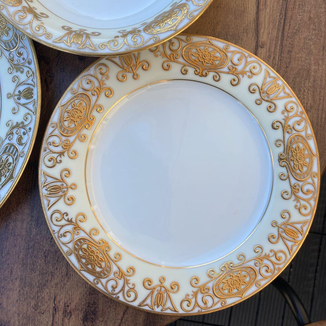 ■100年前に発表のオールドノリタケ　スープ、サラダ、ディナー皿2セット豪華6枚