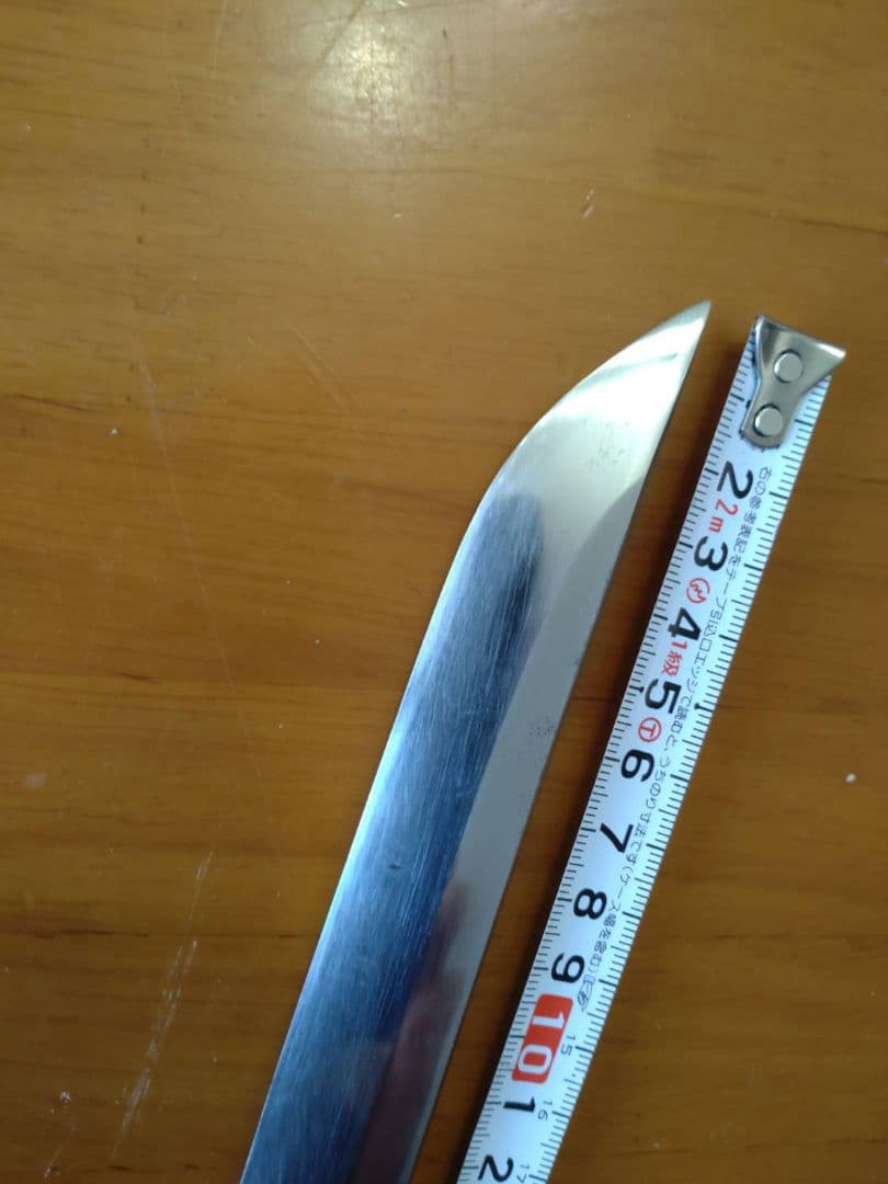 日本刀 残欠 切先部、刃長14.7cm合法サイズです。竹細工刀の