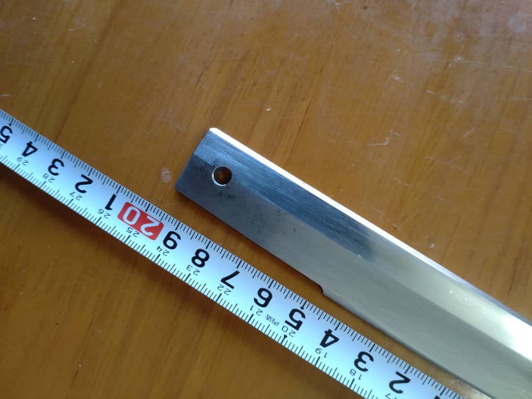 日本刀 残欠 切先部、刃長14.7cm合法サイズです。竹細工刀の