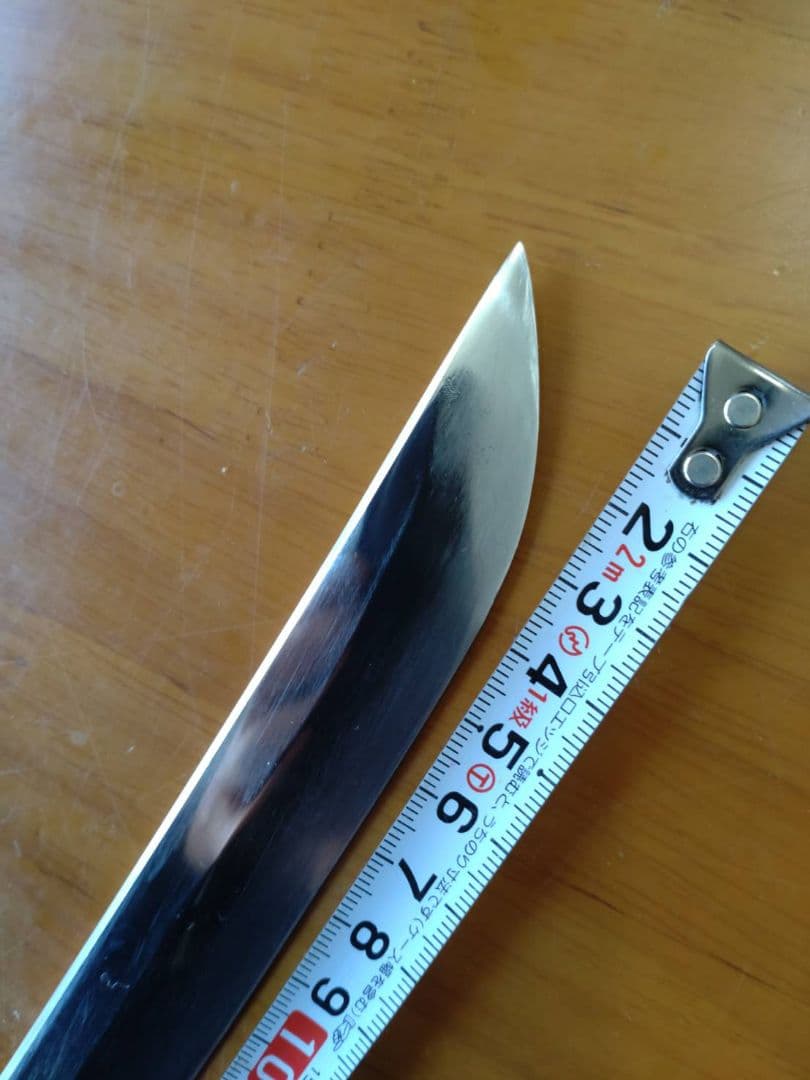 日本刀 残欠 切先部、刃長14.7cm合法サイズです。竹細工刀の