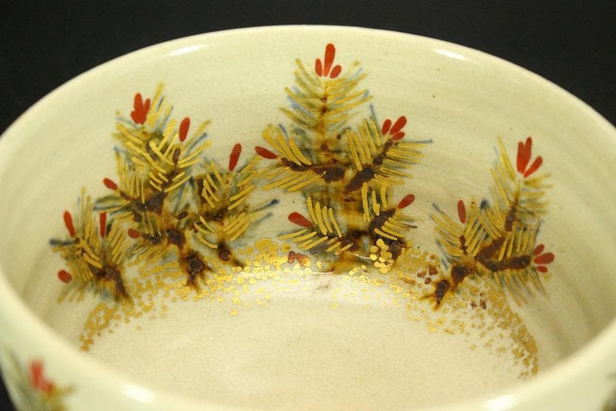 茶道具 糸田川阿山人造 若松の画 在印 共箱(LC881) - メルカリ