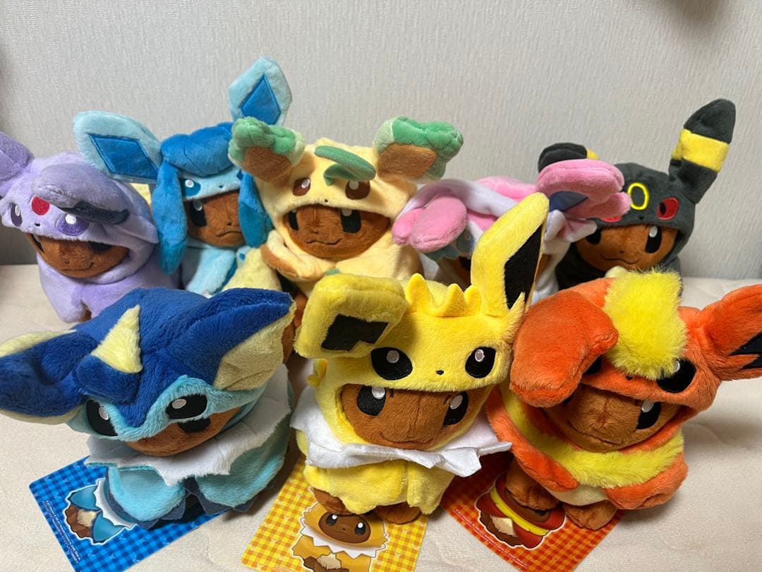 イーブイ ポンチョ ぬいぐるみ 8体 セット ブイズ