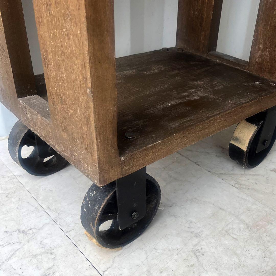 取付無料！関家具 クラッシュゲート 車輪付き四段オープンラック