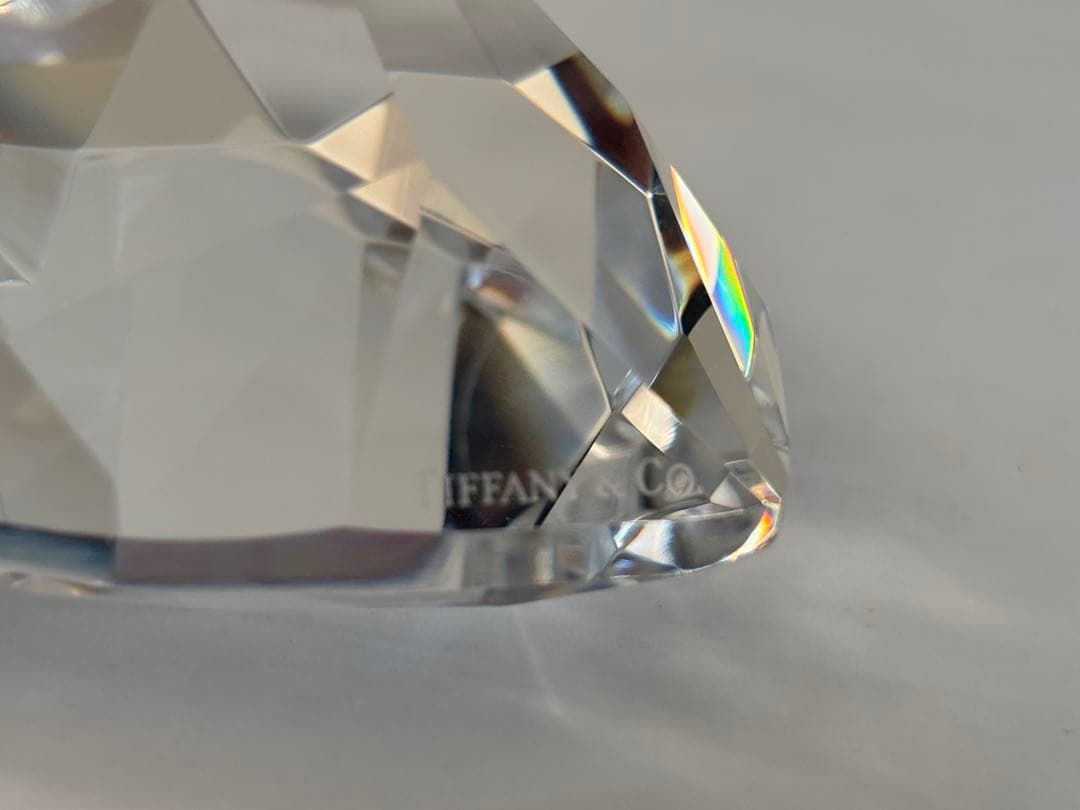 【パール】Tiffany ティファニー クリスタル ハート置物