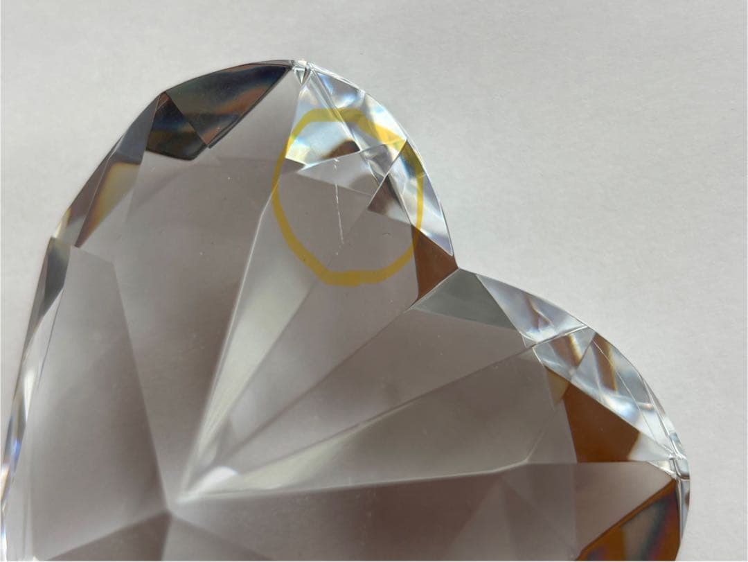 【パール】Tiffany ティファニー クリスタル ハート置物