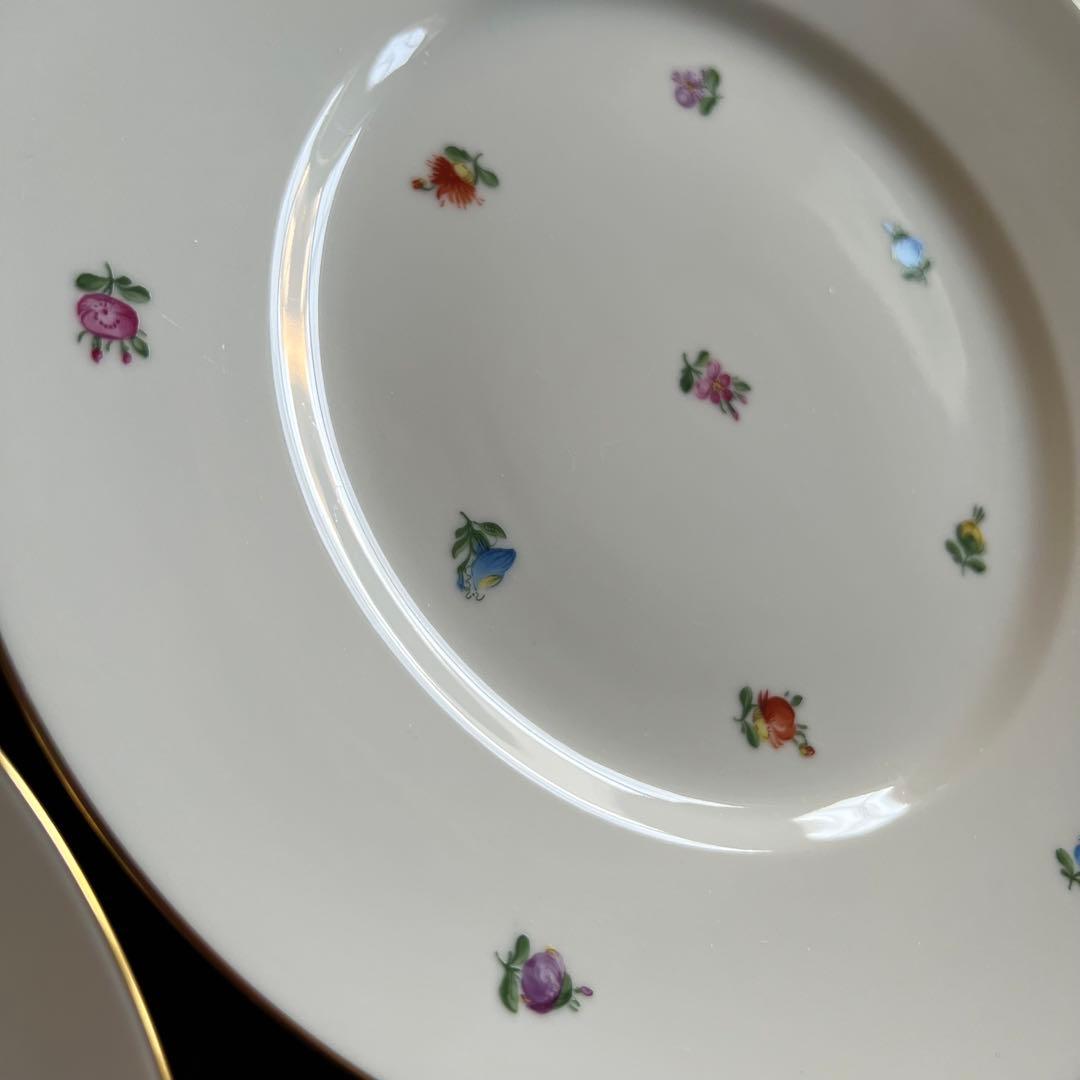 アウガルテン『スキャタードフラワー』ディナープレート 2枚セット