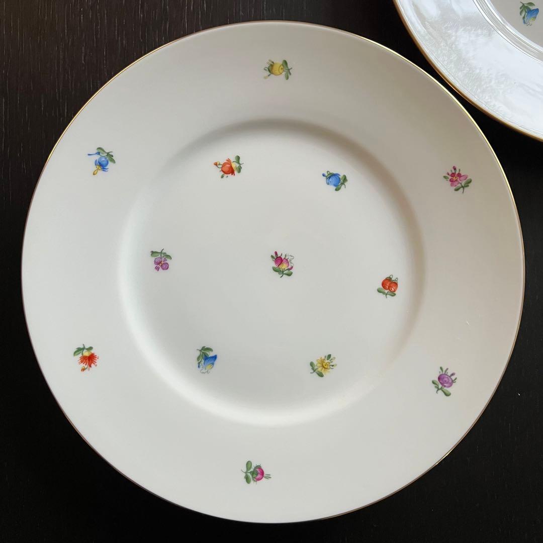 アウガルテン『スキャタードフラワー』ディナープレート 2枚セット