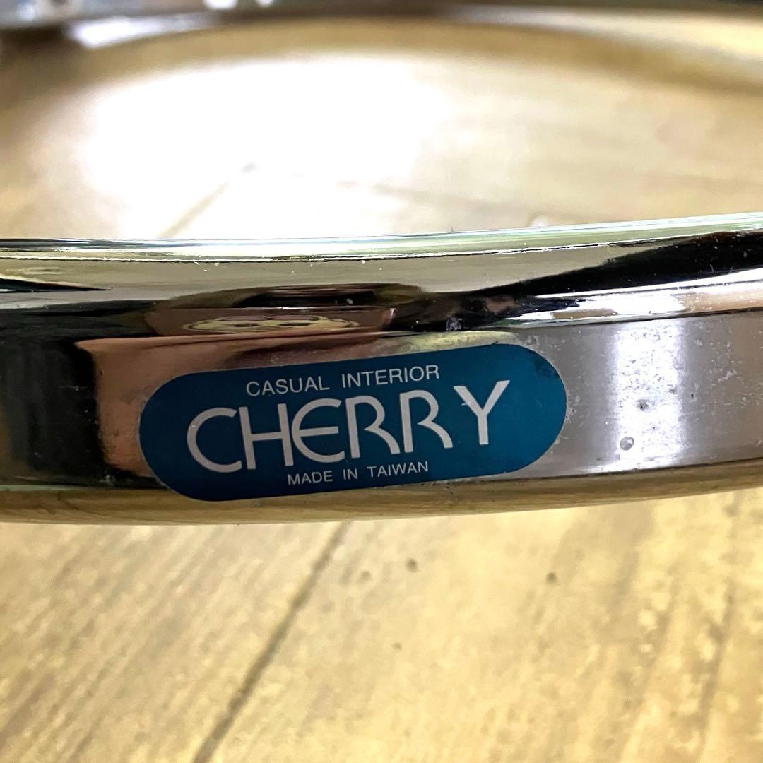 大人気❣️ミッドセンチュリー ラウンドテーブル　4段　強化ガラステーブル ✨