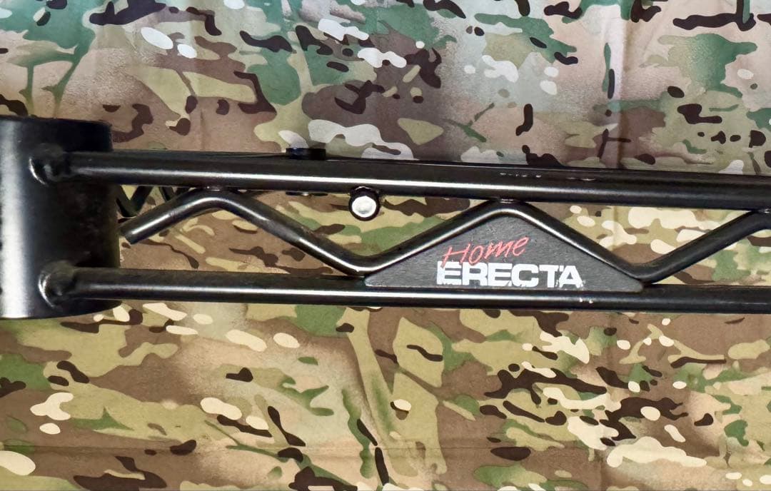 ホームエレクター ワイヤーシェルフx2 クロスバー ブラック 600x900 脚