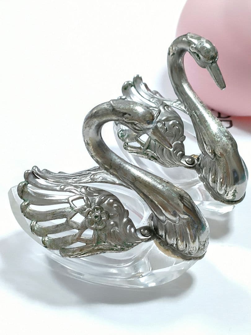 ●5005#0116アンティークSTERLING(925の事)ペアスワン小物入れ