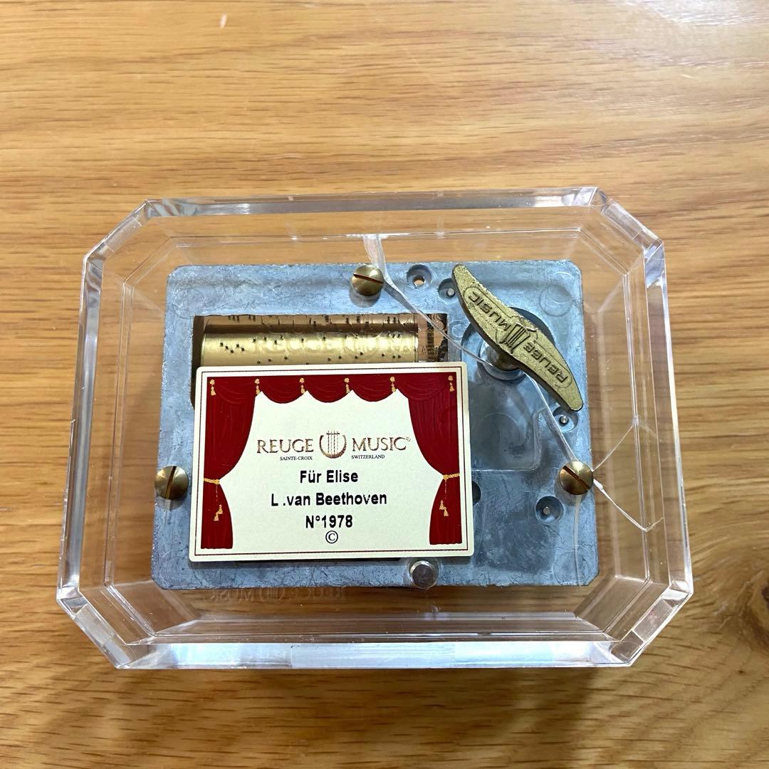 REUGE MUSIC オルゴール 36弁 アクリルケース リュージュ