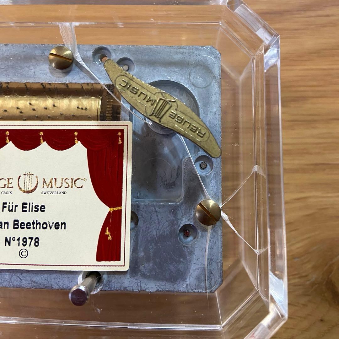 REUGE MUSIC オルゴール 36弁 アクリルケース リュージュ