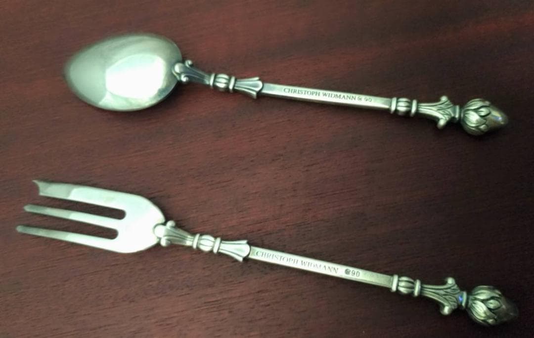 銀器 ② ケーキフォーク & コーヒースプーン セット クリストフ・ウィドマン