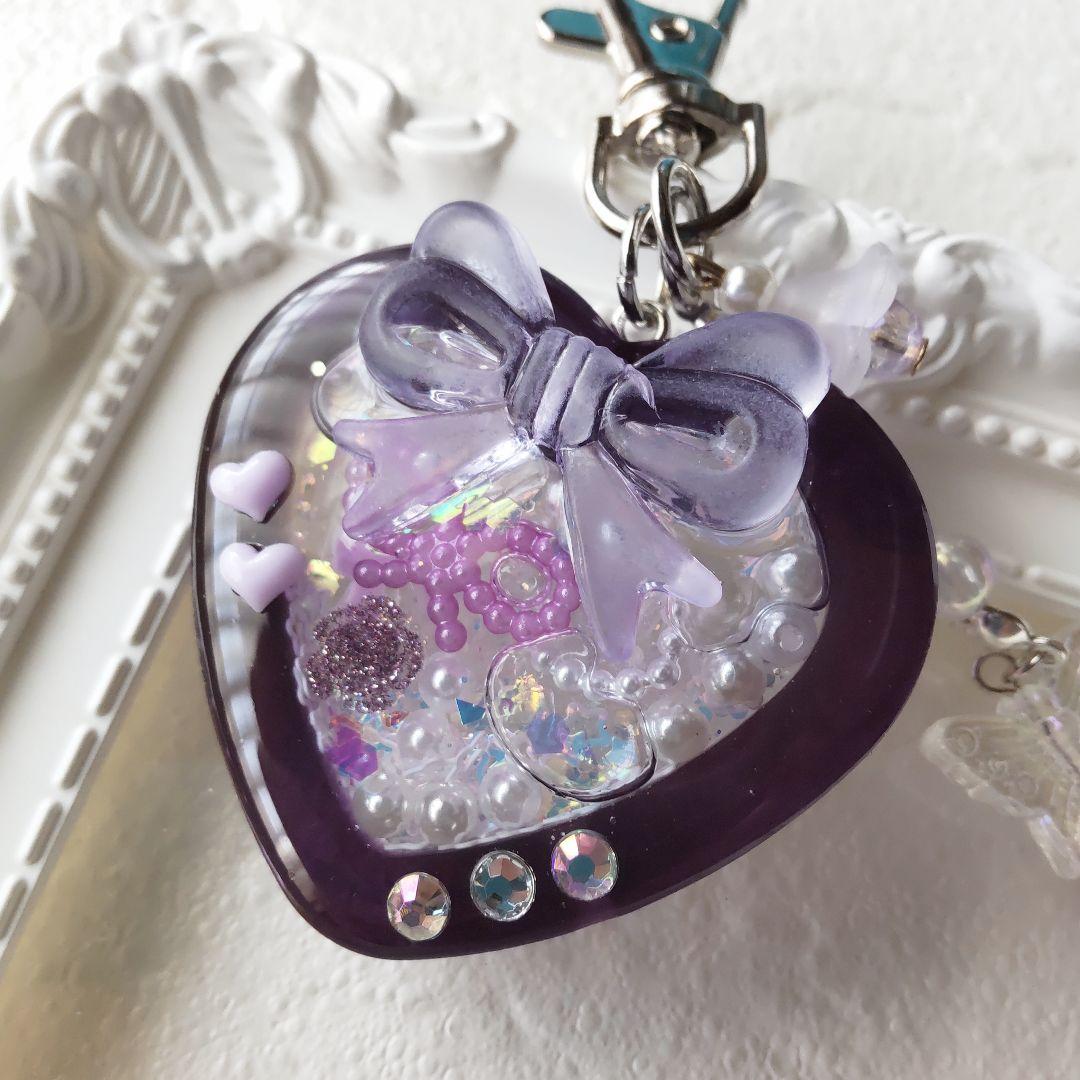 008　ハート シェイカー heart shaker キーホルダー 〈パープル〉
