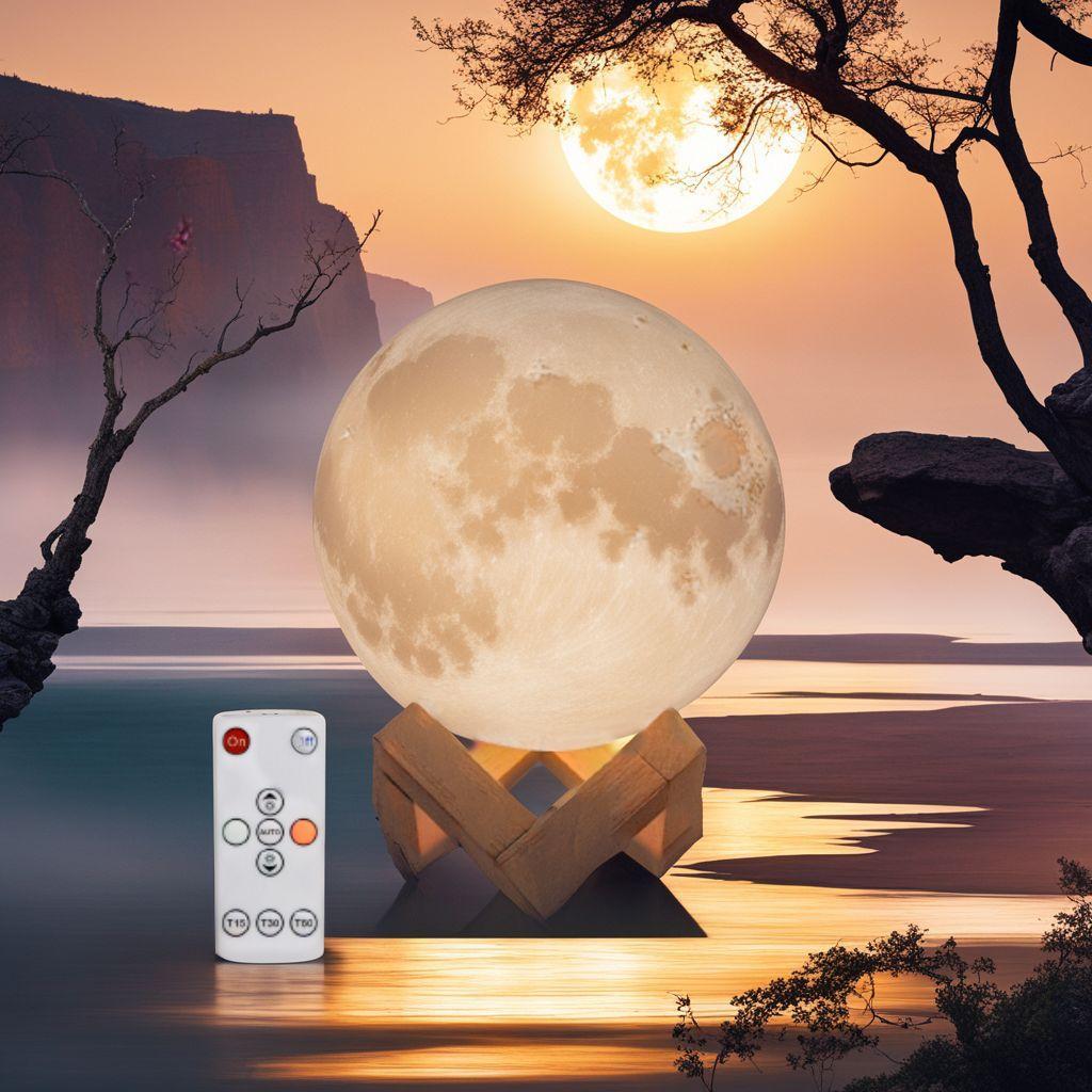 usb充電タッチ調光月ライト 無段階調光